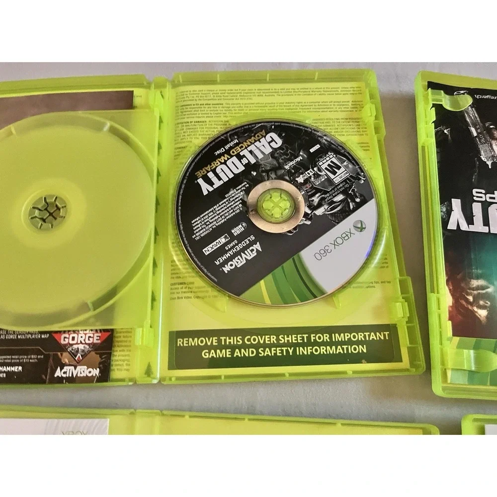 Call Of Duty Xbox 360 Bundle Lot Black Ops 1/2 Modern Warfare Advanced Warfare